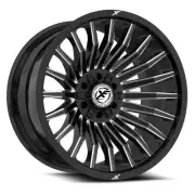 18x9 XF Off-Road XF-231 Gloss Black & Milled Wheel 6x135/6x5.5 (0mm)