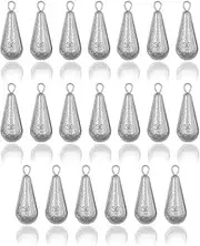 20 Pieces Fishing Weights Set, Shotweights Fishing Lead, Pear Lead, Fishing Lead Sinker, Fishing Drop Shot Lead Set for Outdoor Fishing Tackle (28g)