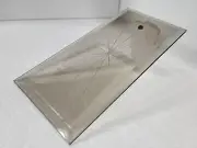 Smoked Star Glass Brass Chandelier Light Panel 8 x 4 in Mid Century Modern