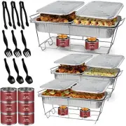Disposable Chafing Dish Buffet Set, 33 Piece of Chafing Servers with Food War...