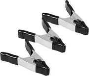 Vaguelly 3pcs Heavy Duty Metal Spring Clamps Multi Function Clamps for Crafts Photography Woodworking Durable Construction with Strong Clamping Power Easy to Carry for DIY Projects