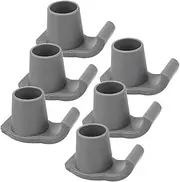 6pcs Walker Foot Pads Glides Fit Seniors Skids for Walker Legs Feet Replacement Universal Gliders Walker Sliders Tips Walker Accessories Walker Glide Skis