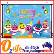 Party Backdrop Wall Banner Decoration Photograph Kit Baby Shark Frozen Zoo