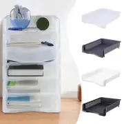 File Box Desktop Document Organizer Stackable Laminated Plastic Papers Rack