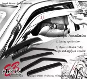 Outside Mount Visor Sun roof Deflector 5pc Fit Kia Forte K3 5 Dr Hatchback 14-16 (for: Kia)