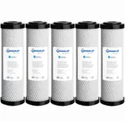 0.5 Micron Coconut Carbon Block Water Filter Replacement Cartridges 10" x 2.5"