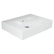 RAK Des 61 Wall Basin, No Tap Hole, Alpine White