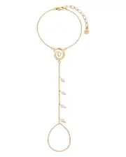 Ettika Aura Cultured Freshwater Pearl Hand Chain