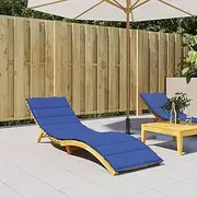 Outdoor Sun Lounger Cushion 200 x 60 x 3 cm Royal Blue Oxford Fabric Seat Cushion for Garden Bench Soft and Comfortable Patio Furniture Decoration