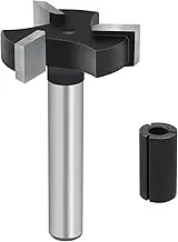 Laiaouay CNC Spoilboard Surfacing Router Bits, 1/4 Inch 1 Inch Cutting Diameter, Slab Flattening Router Bit Planing Bit
