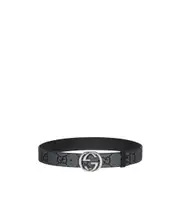 GG belt with Interlocking G buckle 100,115,105,90,95,85 black and gray