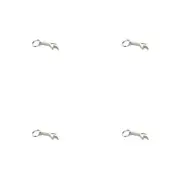 4PK Barpro Bottle Opener Keyring Camping/Travel Accessory Silver