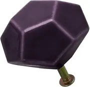 Ceramic Knob,Cabinet,Furniture Pull Handles,Door Pull,Drawer Pull Handle,Ceramic Knobs Vintage Knob Drawer Geometry Pull Handle Furniture Door Cabinet Cupboard Wardrobe Dresser Replacement Purple