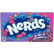 1 x 5 oz Theatre Box Nerds Candy, Grape & Strawberry Sweet, Tangy, and Crunchy