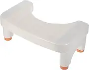 FRCOLOR Toilet Stool Footstool Bathroom Squat Stool Bathroom Stool for Portable Toilet Stool Potty Stool Chair Bathroom Foot Rest Seniors Step Stool Squat Step Stool Pp White