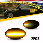 For MINI R50 Hatchback Cooper 2002-06 Smoke Dynamic Amber LED Side Marker Lights (for: Mini)