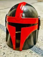 The Mandalorian Steel Helmet Star Wars Black Series Wearable Armor Larp Costume