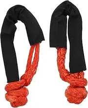 Mikinona Flexible Rope Shackles Straps 2pcs Set for Recovery Rope Boat Truck Use