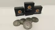 Replica Morgan Expanded Shell plus 4 coins by Tango Magic magic tricks