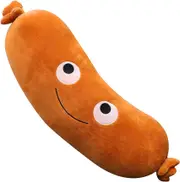 Food Sausage Plush Pillow - 19.6", Soft Cartoon Sofa Cushion
