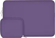 [MOSISO] Laptop Case 13.3 inch, 13-13.3 inch Laptop Sleeve Bag Compatible with MacBook Air/Pro 13 / Pro 14, HP Dell ASUS Lenovo Notebook, Neoprene Computer Sleeve Bag with Small Case, Grape Purple