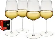 [Spiegelau] Definition Universal Big Wine Glasses, European Made Crystal Drinking Glass Set for White and Red Wines, Dinner, Birthday Party, Glassware, Home Bar Accessories, 19 oz, Set of 4