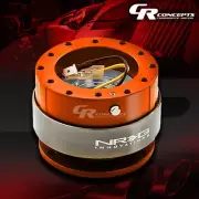 NRG UNIVERSAL STEERING WHEEL QUICK RELEASE ADAPTOR GEN 2.0 TITANIUM RING ORANGE