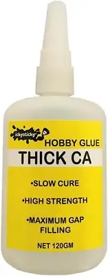 Thick CA Glue 120 G Premium Superglue Wood, Craft, Metal, Plastic, Model Kits, D