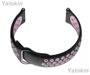 Black and Pink Band with Quick Release Pins for Pebble Classic,Time Steel, 2 2SE