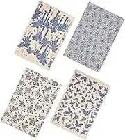 Underglaze Transfers Stickers 4 Sheets Ceramic Decals Clay Transfer Paper for Pottery