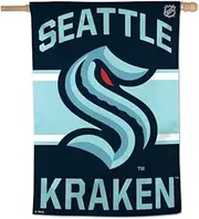 WinCraft NHL Seattle Kraken Banner 28x40, Team Colors, One Size