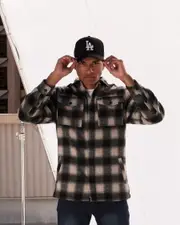 [New Era] New Era Men's Los Angeles Dodgers 9Forty A-Frame Cap in Black/White One Size Black/White