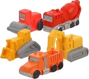 CHICAMPERA 5pcs Micro Construction Models Set Construction Bulldozer Excavator Dump Roller for Creative Landscaping and Playtime Fun