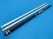 LONGONI CAROM CUE SULTAN WITH LEATHER GRIP & S20 E71 SHAFTS ** 3 CUSHIONS .