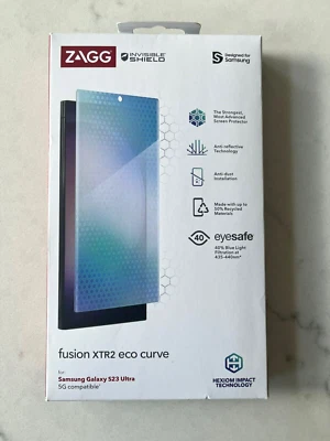 Set of 2 ZAGG Invisible Shield XTR2 Screen Protector Samsung Galaxy S23 ULTRA