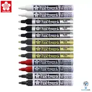 Sakura Pen-Touch Medium 2.0mm Permanent Marker | PenTouch Pens White Silver Bulk