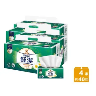 【Kleenex 舒潔】4串組-特級舒適洋甘菊抽取衛生紙(90抽x10包x4串)