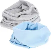 [CATIEBYE] Baby Scarf Toddler 2 Pcs Winter Warm Neck Warmer Soft Cotton Stylish and Comfortable for Kids Boys and Girls