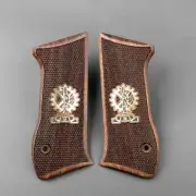 Jericho 941F 941FS Turkish Walnut Wood Grips Handmade Checkered A Quality NICE