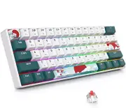 60% Wireless Mechanical Keyboard, Hot Swappable USB-C Wired/Bluetooth Keyboar...