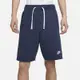 NIKE 短褲 男款 運動褲 ASMNK CLUB ALUMNI LBR FT SHORT 藍 DX0767-410(3L5744)