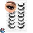 3D Clear Band False EyeLashes Soft Faux Mink Lashes Wispy Fluffy Eyelashes Na