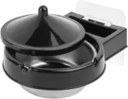 Wall Mounted Ashtray Stainless Steel Cigarette Bin Adhesive Ash Tray for Bathroo