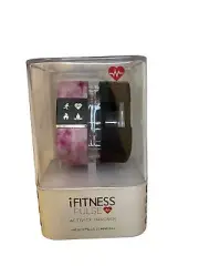 iTech Pulse Activity Tracker Distance and Sleep Monitor - Pink & Black