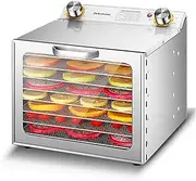 Food Dehydrator, 6/8/12/18 Trays Dehydrator with 12 Hour Timer and 86-194℉ Temperature Control,For Food And Jery,Fruits And Vegetables,8-Trays-Dehydrator