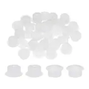 20pcs Hole Plugs Fit for 5.8mm(7/32") Hole, Round Snap Plug for Home,White