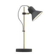 Corelli 1 Light Table Lamp Antique Brass, Black - CORELLI TL-DGY