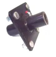 Rotary Cutter Hub Tail Wheel 4 Bolt 3/4" Shaft Bush Hog Grease Fitting Bush Hog