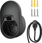 Type 2 Wall Mount - Wall Box Holder, Cable and Plug Holder, Wallbox EV Charger Holder, Wall Box Cable Holder, Compatible with EU