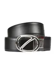 Zegna Belt DOUBLE FACE Leather ITALY Man Black ZPJ45F408B NDH Sz.110 MAKE OFFER